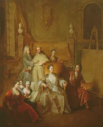 Der Künstler und seine Familie, ca. 1708